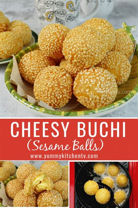 Sesame Balls (Cheesy Buchi) - Yummy Kitchen