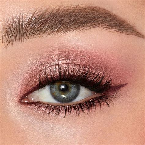 Easy to use, long-lasting pretty pink cream eyeshadow with a rose-gold ...