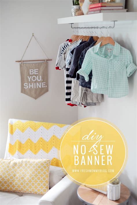 DIY No-Sew Pennant Style Banner - Fresh Mommy Blog