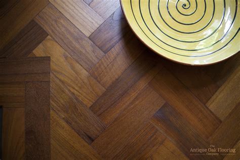 Burmese Teak Parquet - Parquet Woodblock - The Antique Oak Flooring Company