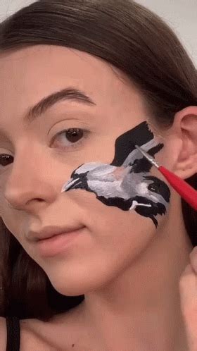 Face Painting Piperartistry GIF - Face Painting Piperartistry Makeup Brush - Discover & Share GIFs