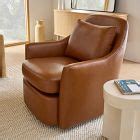 Dallas Leather Swivel Chair | West Elm