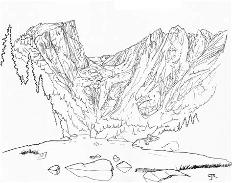 Rocky Mountain Drawing at GetDrawings | Free download