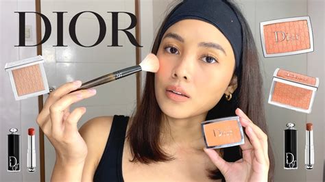 Dior Beauty 💄 Review and Swatches // Powder No Powder, Rosy Glow Blush ...