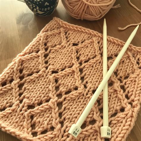 Knit This Stitch: Diamond Lace | The Lion Brand Notebook