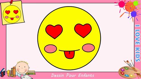 Comment dessiner un emoji KAWAII & FACILE pour ENFANTS - Dessin KAWAII 1