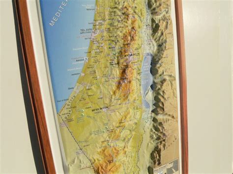 ISRAEL 3-D Topographic Wall MAP Roads Holy Places Bible Land ENGLISH 15" Travel – La Paz County ...