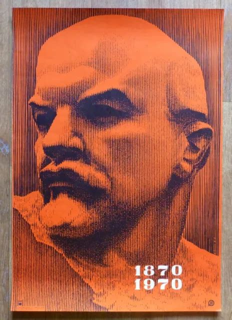 1969 HUGE SOVIET Russian Jubilee Poster Communist Lenin Socialist Art Propaganda $149.99 - PicClick