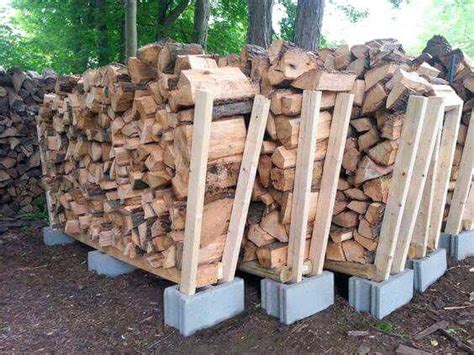 Firewood Storage Best Ideas On Wood Pile Rack Diy Cinder Block ... | Outdoor firewood rack ...