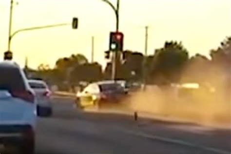 Melbourne motorcyclist run over in road rage incident caught on dashcam ...