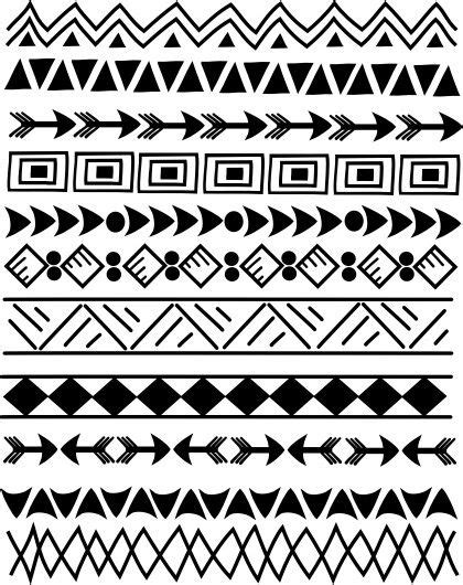 Warli borders | Tribal pattern drawing, Aztec design drawing, Tribal design pattern