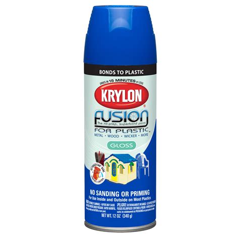 Krylon Fusion for Plastic, Gloss, Patriotic Blue, 12 oz. - Walmart.com