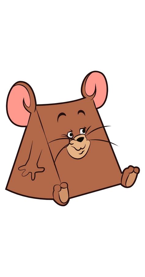 a cartoon mouse holding onto a piece of paper with one eye and the ...