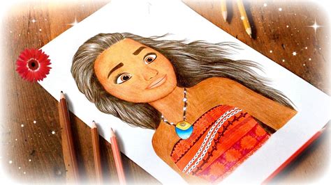 Easy Moana Sketch - moana fan art colored pencil drawing by KR-Dipark on ... - friendship ...