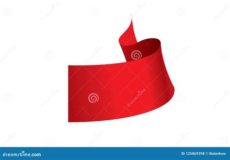 Vector red ribbon stock vector. Illustration of gift - 125869398