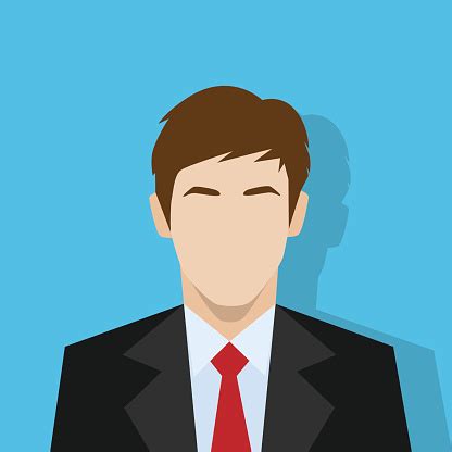 Businessman Profile Icon Male Portrait Flat Stock Illustration - Download Image Now - iStock