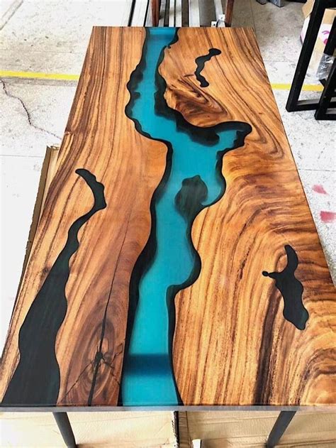 Epoxy Resin Wood Table, Without Storage at Rs 70000/piece in Nashik | ID: 22654668012