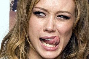 Hilary Duff Tongue | Superficial Gallery