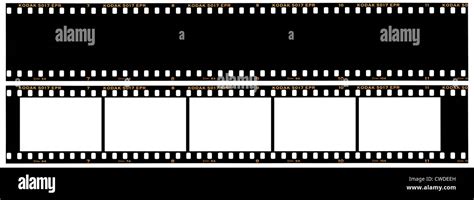 35mm film strip rebates 1 version showing frames & 1 as black base ...