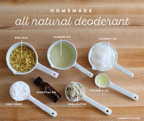 Homemade All Natural Deodorant Recipe | Natural deodorant recipe ...