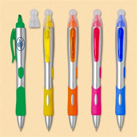 promotional pen ballpoint pen silver cap neon pen-in Banner Pens from Office & School Supplies ...