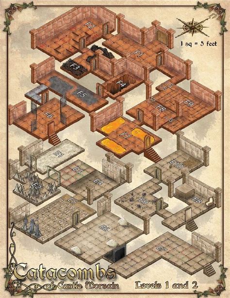 Castle ravenloft dungeons and catacombs map - aslmy