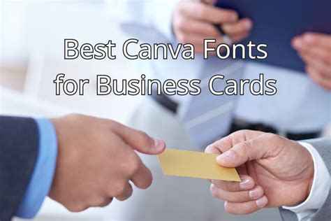 Best Canva Fonts for Business Cards: A Quick Guide (2024)