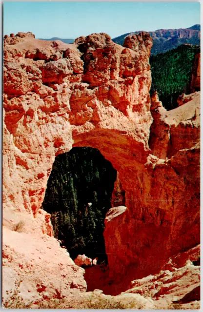 BRYCE CANYON NATIONAL Park Utah Natural Bridge Erosion Cliffs Vintage ...