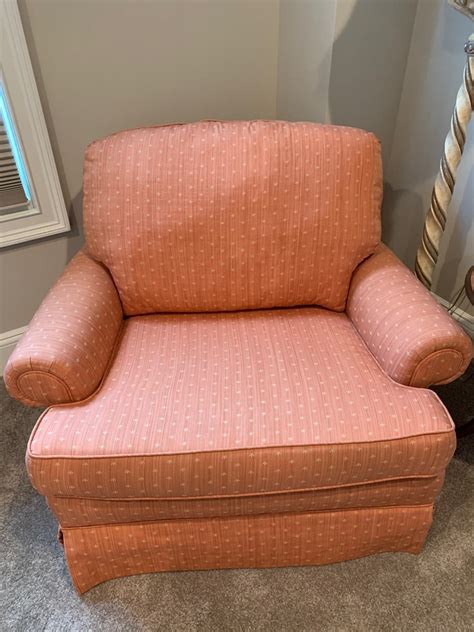 Newly-reupholstered Ethan Allen Chair & wood coffee table - Babylon Village, NY Patch