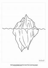 Iceberg Coloring Page sketch template