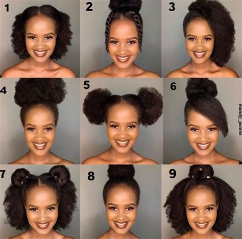 Simple natural hairstyles