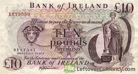 Bank of Ireland 10 Pounds (Mercury) - Exchange yours for cash