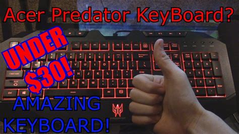 Best Gaming Keyboard Under $30!/Acer Predator Keyboard Review - YouTube