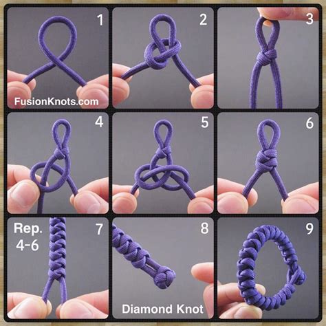 Bracelet Knots, Bracelet Crafts, Paracord Bracelets, Knotted Bracelet ...