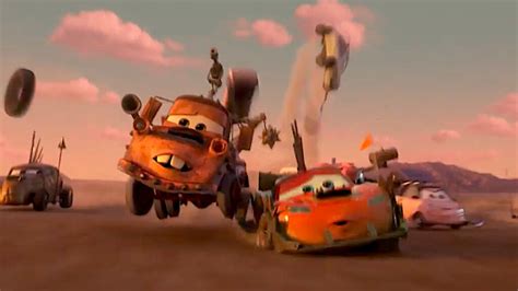 Lightning McQueen and Mater Battle Mad Max-Style Vehicle Villains in 1st ‘Cars on the Road ...