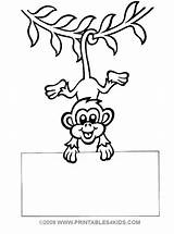 Swinging Monkey Coloring Page At GetDrawings  Free Download sketch template