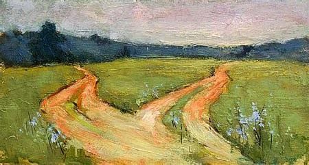 Two Roads Diverged In A Yellow Wood Painting at PaintingValley.com | Explore collection of Two ...