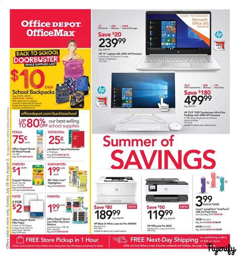 Office DEPOT Weekly Ad & Flyer July 28 to August 3 Canada