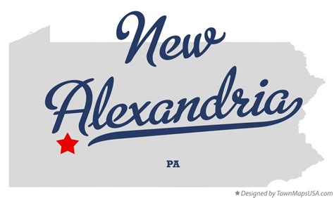 Map of New Alexandria, PA, Pennsylvania