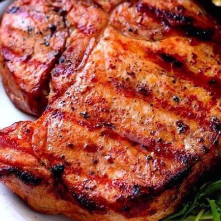 Côtelettes de porc marinade BBQ