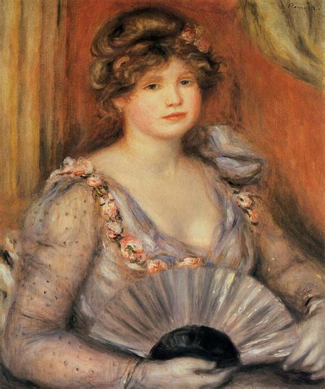 Woman with a Fan 1906 Painting | Pierre Auguste Renoir Oil Paintings