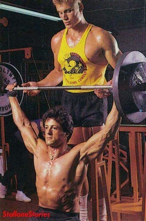 Lundgren & Stallone at their Training Moments for Rocky IV | Sylvester stallone, Rocky balboa ...