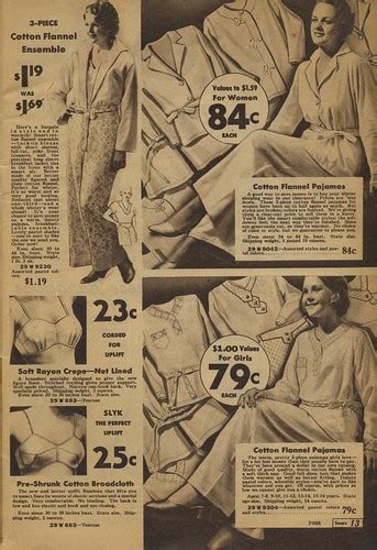 Sears catalogue 1935 cotton flannel pajamas | genibee | Flickr