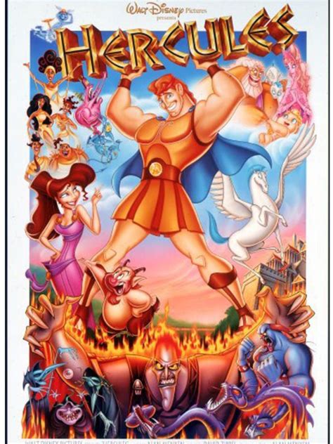 Disney Movie Poster - Hercules | Walt disney animated movies, Animated ...