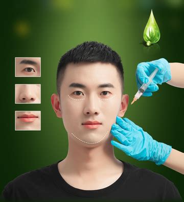 Young Man Getting Plastic Surgery And Injection During Daytime ...
