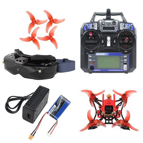 QWinOut T100 DIY Indoor FPV Racing Drone Kit with Skyzone 02X FPV ...