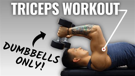 The Best Science-Based Triceps Workout For Mass (DUMBBELL ONLY) - YouTube