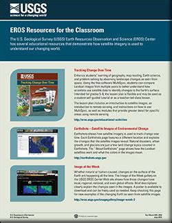 USGS Fact Sheet 2015–3046: EROS Resources for the Classroom