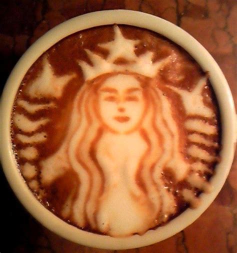 Coffee ♥ Art.·:*¨¨*:·. Starbucks Mermaid logo latte art | Coffee art, Cappuccino art, Coffee ...