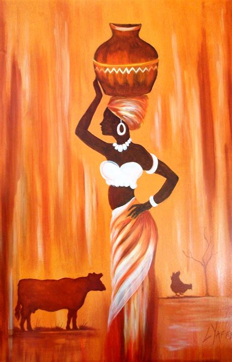 African Woman - Original oil painting available directly from Artist Loraine Yaffe. Email ly ...